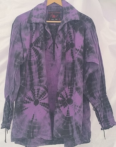 Vintage tie dye - tie, purple/