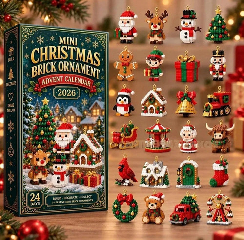 Mini christmas brick - christmas, ornament