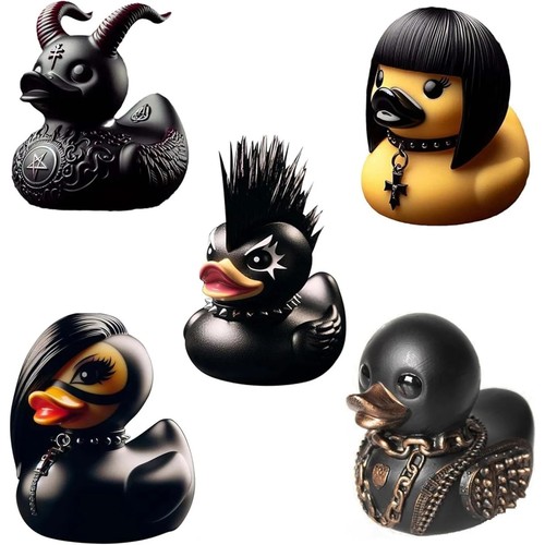 Punk rubber duck gothic - rubber,