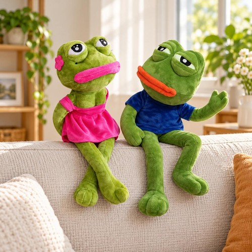Inch sad pepe frog plush - 18,