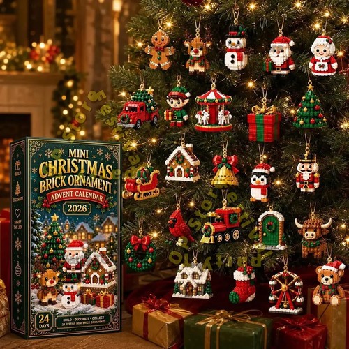 Mini christmas brick - brick, ornament