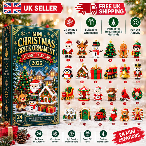 Mini christmas brick - christmas, ornament
