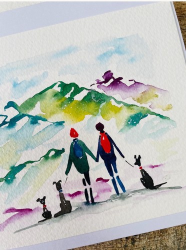 Card for walkers - card, &