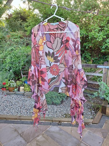Unique short sheer tunic with