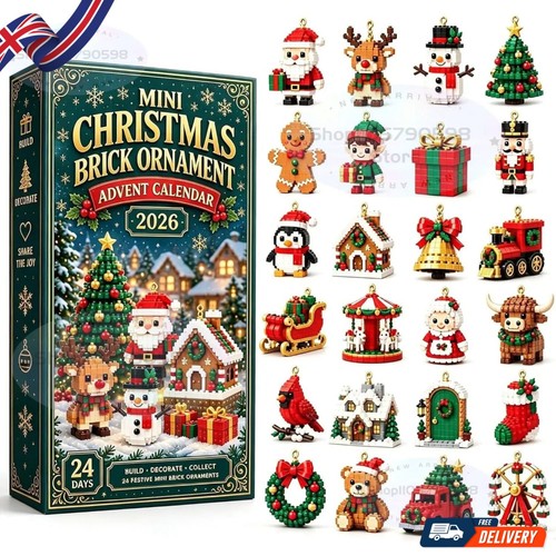 Mini christmas brick ornament - christmas,