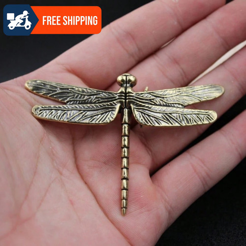 Vintage brass dragonfly - brass,