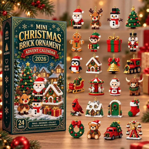 Mini christmas brick - brick, ornament