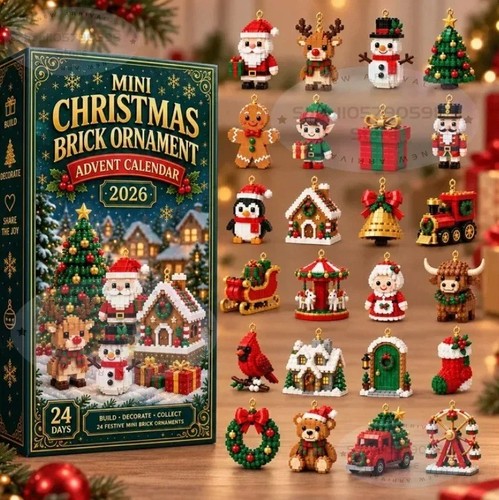 Mini christmas brick - brick, ornament