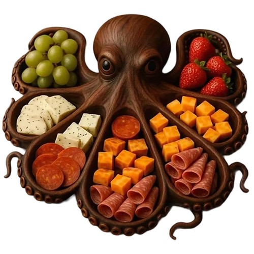 Octopus charcuterie board - octopus,