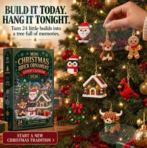 Mini christmas brick - christmas, ornament