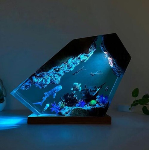 Handmade ocean resin - ✅handmade,