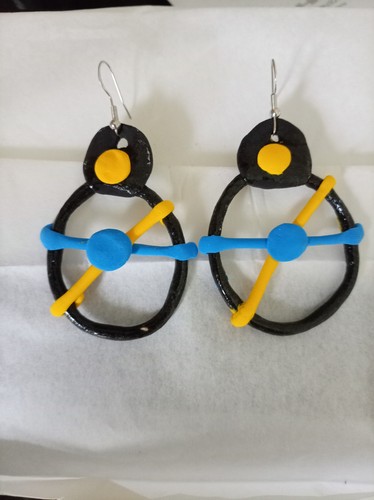 Handmade earrings drop unique - handmade,
