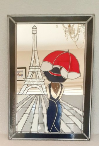 Lady paris stained glass - lady,