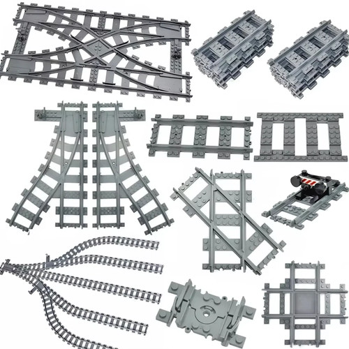 Lego compatible train tracks - lego,