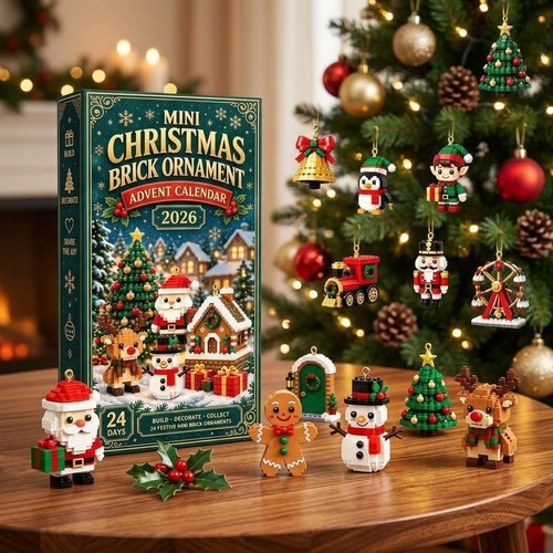 Mini christmas brick ornament - mini,