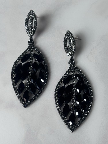 Unique crystal black leaf - crystal,