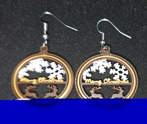 Christmas earrings - christmas,