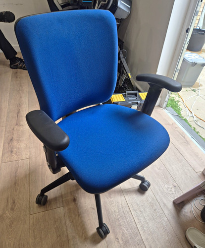 Unique blue fabric operator - fabric,