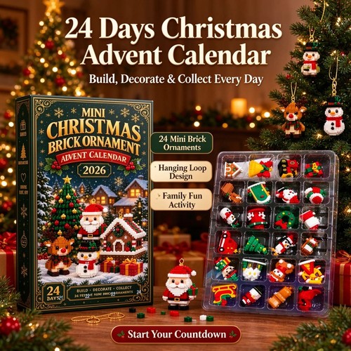 Mini christmas brick ornament - mini,