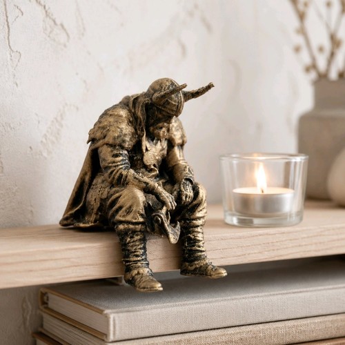 Sad viking sitting ledge - a,