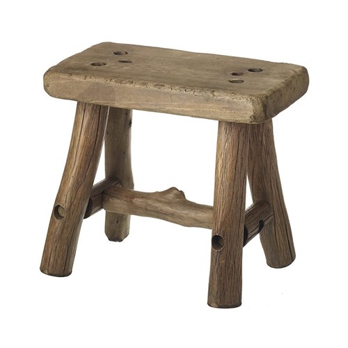 Rustic wooden stool living - rustic,