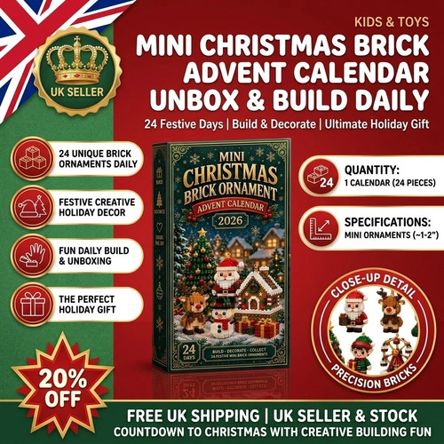Mini christmas brick ornament - christmas,