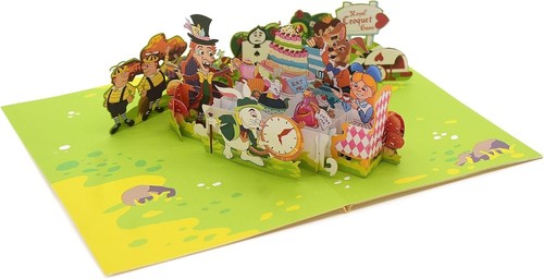 Alice pop card - alice, 3d