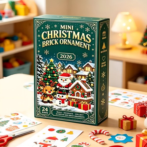Mini christmas brick ornament - brick,