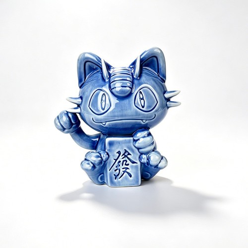 Handcrafted blue white - blue, &
