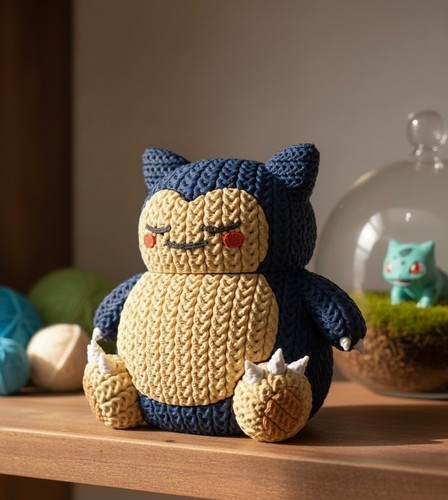Snorlax printed knitted - snorlax,