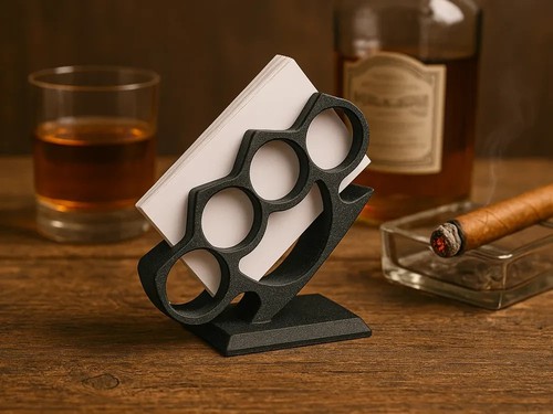 Brass knuckles business card - business,