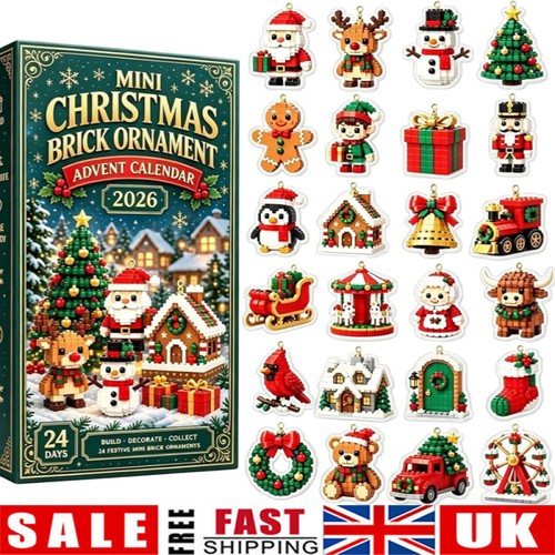 Mini christmas brick ornament - mini,