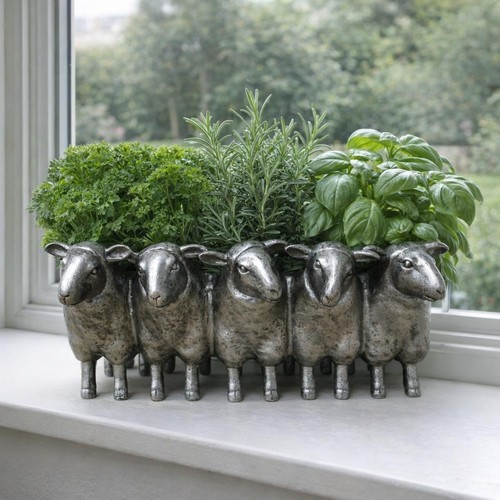 Sheep herd planter trough - herd,