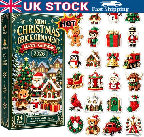 Mini christmas brick ornament - brick,