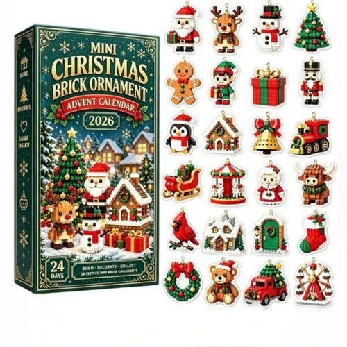 Mini christmas brick ornament - mini,