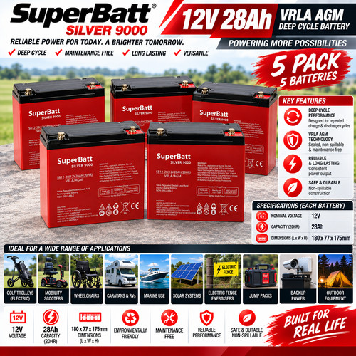 12v 28ah batteries - sb,